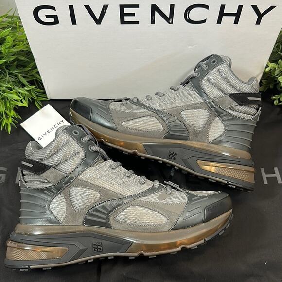 Givenchy Men's GIV 1 High Top Combo Sneakers Size 41 - Picture 2 of 13